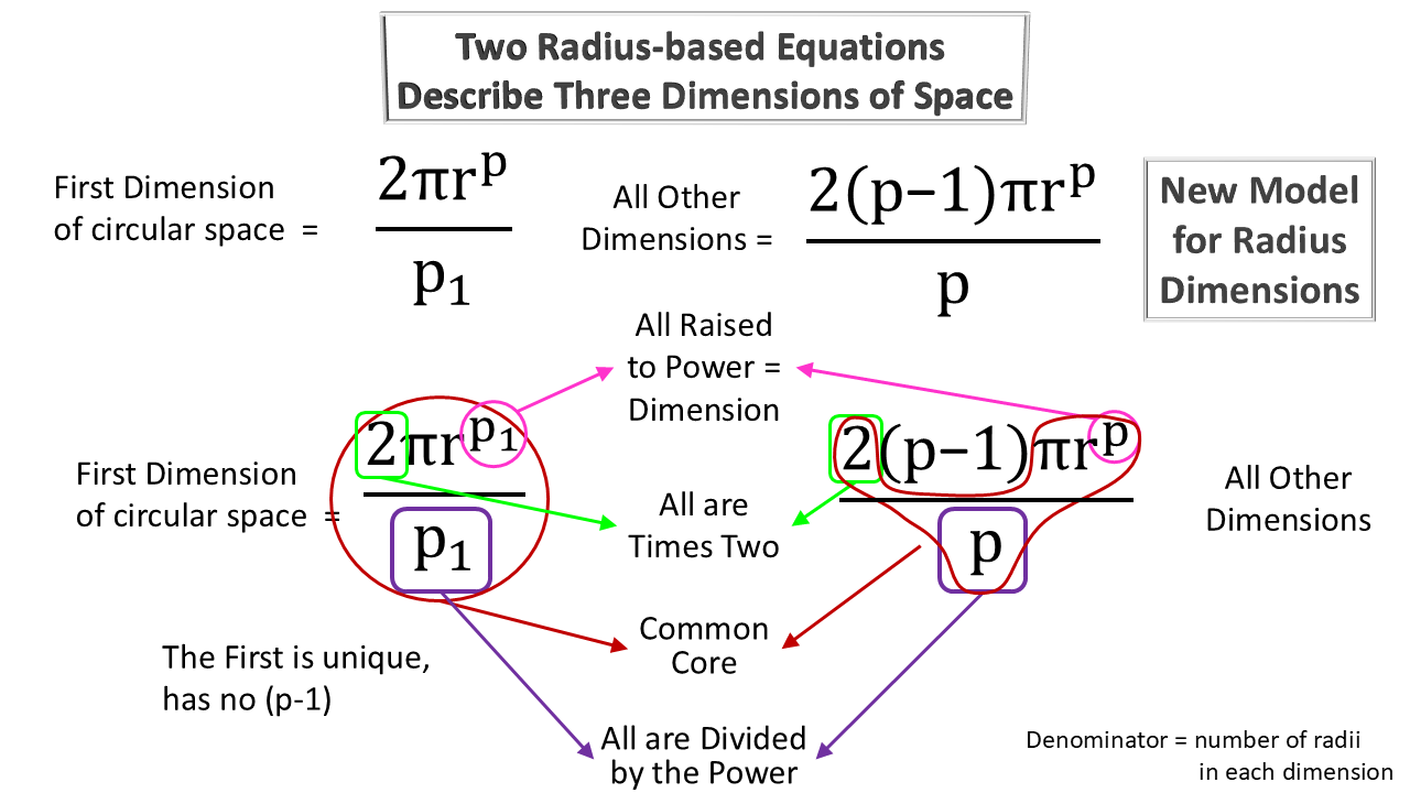 The New Model for Radius Dimensions (NMRD)